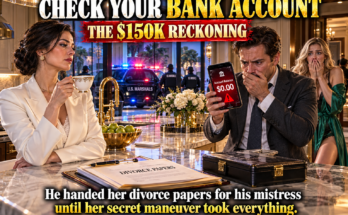 When Her Smug Husband Handed Her Divorce Papers to Move His Mistress In, She Didn't Cry or Plead—She Told Him to Check His Bank Account, Revealing a Secret $150,000 Maneuver That Cost Him Everything