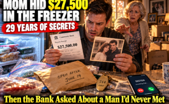 My 68-year-old mother asked me to clean out her freezer before moving. Behind the frozen meals, I found an envelope addressed to me containing a $27,500 bank receipt, a mysterious photograph and a motel key from 1997. My sister warned me not to call the bank. I called anyway—and the employee asked whether I knew a man named Thomas Bell. I had never heard his name before. 📩🔑
