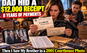 Three months after Dad died, I found a $12,000 cashier’s-check receipt hidden inside his winter coat. He'd written one instruction on the back: “If she returns this, call David.” My younger brother immediately told me not to contact Marlene. Then her daughter sent me a photograph from 2001.