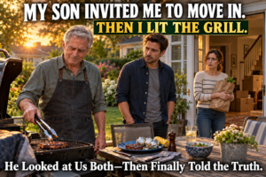 At 68, I moved in with my son because he said I shouldn’t grow old alone. His wife told me, “My house, my rules.” After a week of small meals and going to bed hungry, I grilled a steak while they were out. She returned and went completely silent. Then my son looked at both of us and said the sentence that changed everything I thought about his invitation. 👉 Continue Read More…