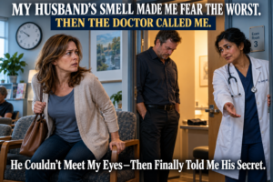 My husband developed a smell so terrible I began fearing something was seriously wrong. I booked a specialist and went with him. Five minutes after he entered the exam room, the doctor stepped out, turned red, and asked me inside. Then my husband refused to meet my eyes. “Honey… there’s something I should have told you a long time ago.” 👉 Continue Read More…