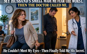 My husband developed a smell so terrible I began fearing something was seriously wrong. I booked a specialist and went with him. Five minutes after he entered the exam room, the doctor stepped out, turned red, and asked me inside. Then my husband refused to meet my eyes. “Honey… there’s something I should have told you a long time ago.” 👉 Continue Read More…